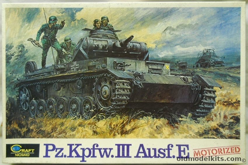 Nichimo 1/30 Pz.Kpfw.III Ausf F Panzer III Tank Motorized, RS-3014 plastic model kit